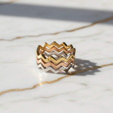 Ring set 3er - 3er, gold