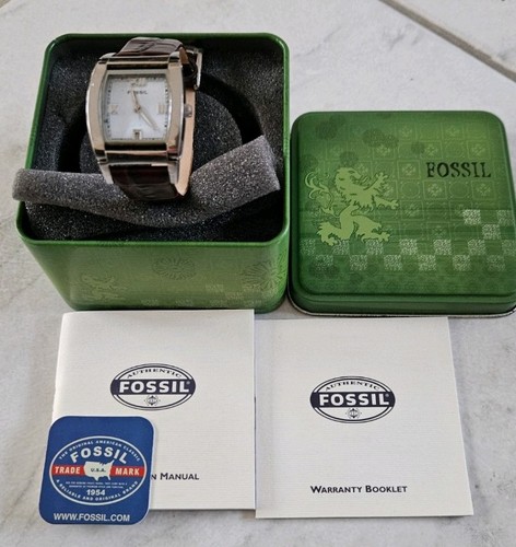Fossil damenuhr lederband - fossil,