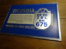 Alter Victoria KR 20 Motorrad Aufsteller Pappschild Reklame historisch Moped
