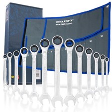 Ratschenschlüssel Satz SW 8-32mm Maul Ring Ratsche Schlüssel 13 tlg. Set