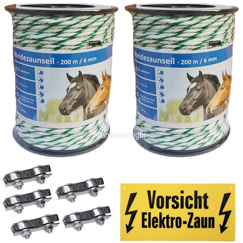 400 weidezaunseil 6mm - m,