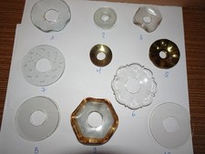 Kerzenmanschetten aus Glas und Metall verschiedene Größen sie Beschreibung