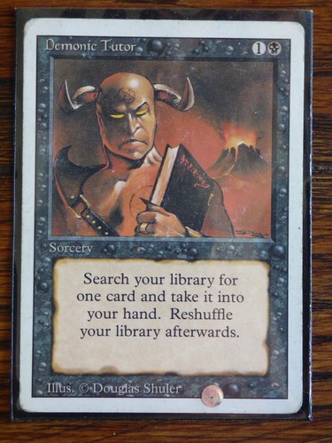 Mtg demonic tutor - mtg,