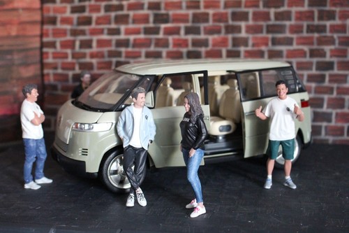 Microbus lindgrün beige - vw,