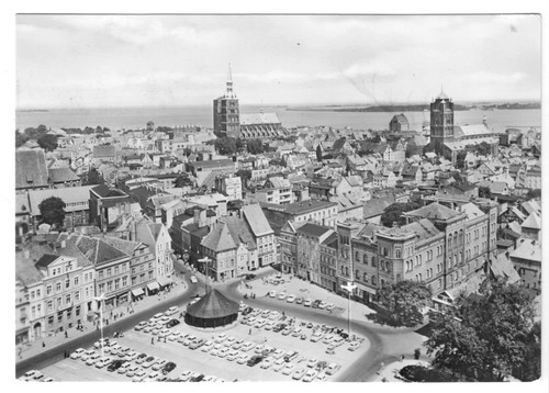 Stralsund neumarkt mit - ak,, stralsund,
