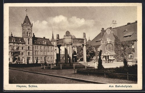 Ansichtskarte haynau schles - ansichtskarte, /schles