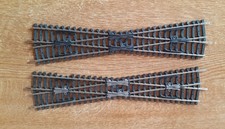 Roco H0 altes  Gleissystem 2,5 mm 2 Kreuzungsweichen,Top-Zustand