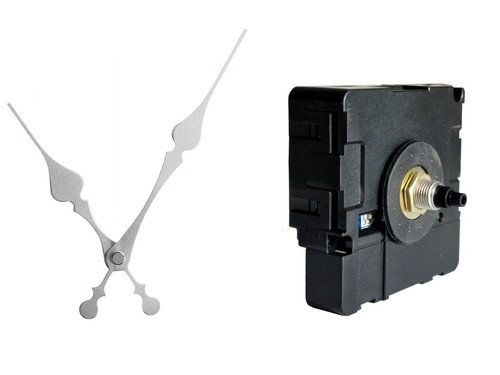 Leises dcf funkuhrwerk mit - leises, alu