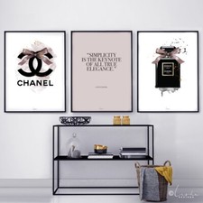 Poster SET 30x40 - 3 St. ( +1 Poster GESCHENK ) Fashion inspiriert Plakat Parfüm