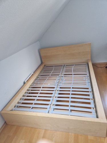 Malm bett 140x200 braun - bett,