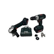 Metabo Combo Set Akku Bohrschrauber Winkelschleifer 2x 18V/4Ah BS18LT+Q18LTX