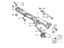 BMW Wischergestänge Stab
