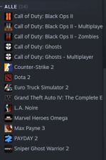 Steam Account mit 13 Spielen