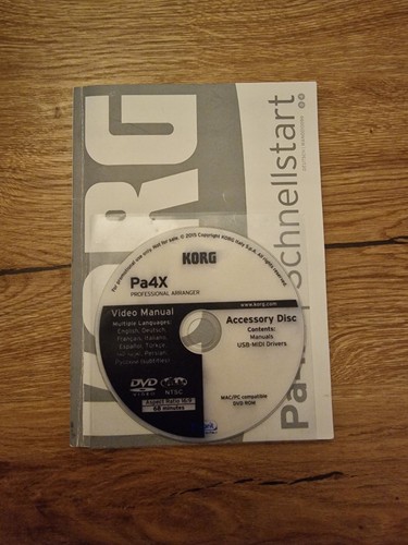 Korg bedienungsanleitung - pa, 4x