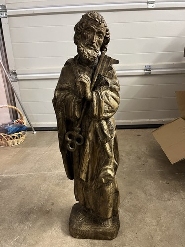 Holzfigur des heiligen - holzfigur,