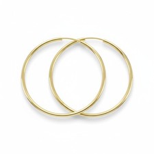 Hoop earrings 40mm 333 gold