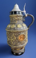 Bayrischer Bierkrug Original King, Handarbeit, mit  Münzen. Sammlerstück