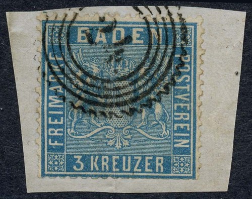 Baden 10 gestempelt - 10,