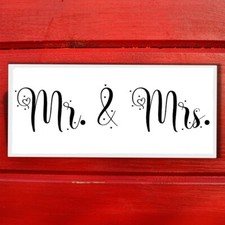 Hochzeitsschild MR. & MRS aus