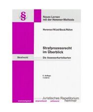 Strafprozessrecht im Überblick. Assessor-Karteikarten