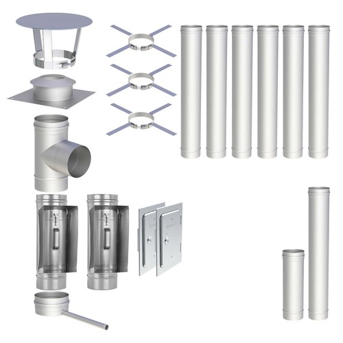 Edelstahl schornstein pellet - edelstahl,