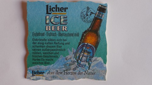 Bierdeckel licher ice beer - bierdeckel,