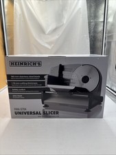 HEINRICHS Metall-Allesschneider, elektrische Brotschneidemaschine Wurstschneider