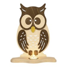 Handmade tea light holder owl