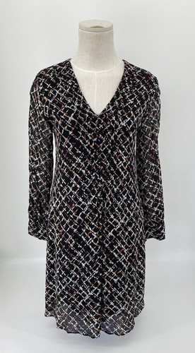 Zero chiffon kleid mit - kleid, biesen