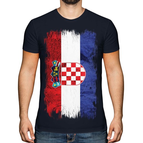 Kroatien grunge flagge herren - flagge,