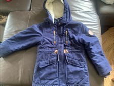 Dunkelblauer Parka Gr. 128 mit