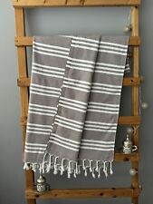 Hamamtuch Saunatuch Peshtemal Badetuch 100%Baumwolle Strandtuch 180x95 Braun