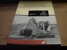 SCHAEFF  MINIBAGGER  HR11/HR12/HR13/HR14/HR16/HR18  12 SEITEN PROSPEKT/BROSCHÜRE