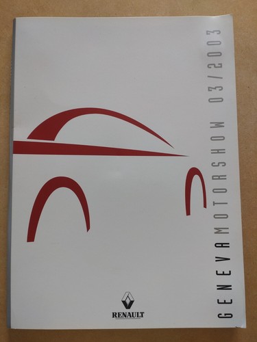 Renault pressemappe genf - genf, 2003