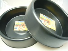 2 Stück Futtertrog Futterschüssel aus Kunststoff 11 Liter schwarz Fortex USA