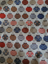 Vorhang - 2 Schal - 160 Breit / 127 Lang - Lampion motiv