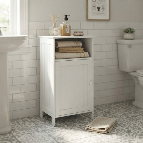 Badezimmer standschrank holz - badezimmer,