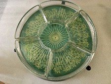 Tortenplatte drehbar mit Snackschalen DDR