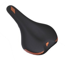 Focus MTB Sattel Schwarz mit orange Logo 270 mm x 140 mm 320 Gramm NEU
