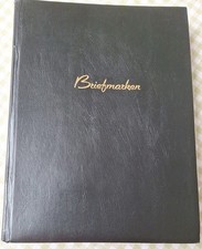 Briefmarkenalbum Einsteckbuch 60 schwarze Seiten schwarzer Einband