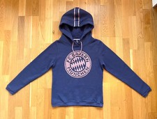 wie neu: Hoodie FC BAYERN Logo Kapuzenpullover Fußball Sweater Damen, Blau, Gr S