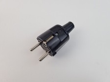 ABL PVC Schuko Stecker ABL bis 3x1,5mm² schwarz Stecker Schuko PVC ABL