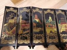 Aufsteller Diwan Lackholz Szenen Peking Bejing Scenes Asiatica China