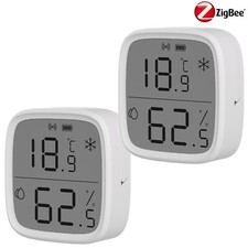 2Packs SONOFF Zigbee Temperatur Luftfeuchtigkeits Sensor mit Display APP Messung
