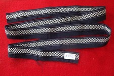 1,1 m  abgeschnittene Bordüre zum verzieren  1,5 cm breit  weiß schwarz kariert