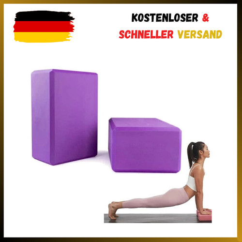 Yoga block 2er - block, lila