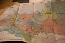 riesige Postleit-Gebietskarte - Deutsches Reich 1944 