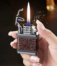 Leder und Metall kombiniert