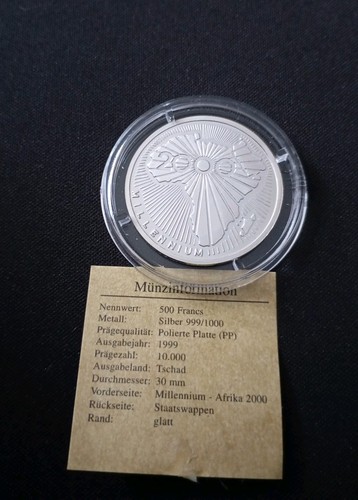 500 francs tschad 1999 - 500,