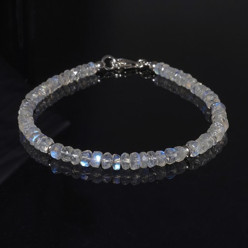 Mondstein armband blau - blau,